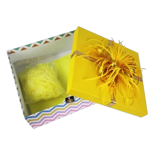 AMARILLA_ABIERTA Caja Payaso Cuadrada