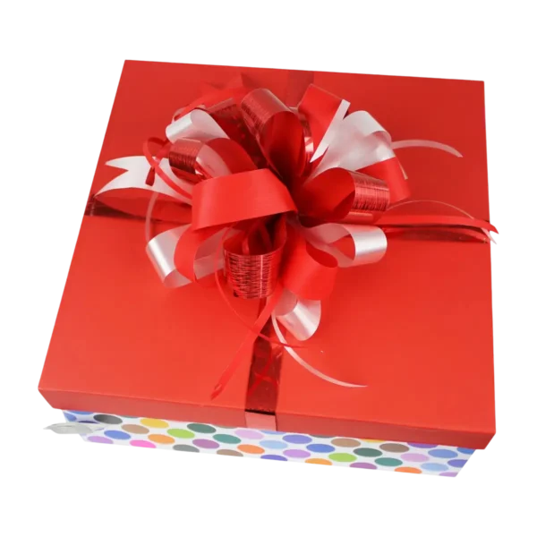 ROJO MOÑO Caja Payaso Cuadrada